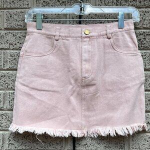 Sadie & Sage Pink Denim Skirt NWT XS